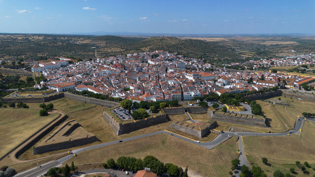 Drone photo Elvas Portugal Europe