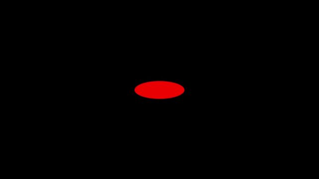 Red thin glowing ring pulsing on black background. Target HUD or sonar signal animation.