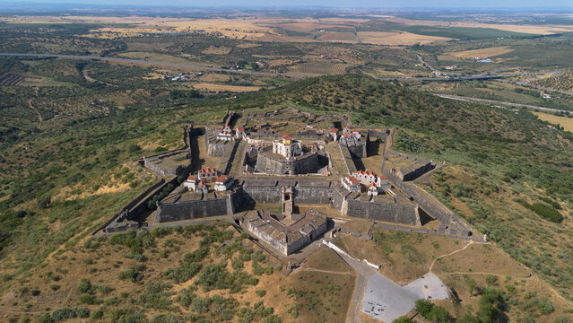 Drone photo Forte de Nossa Senhora da Gra&ccedil;a Elvas Portugal Europe