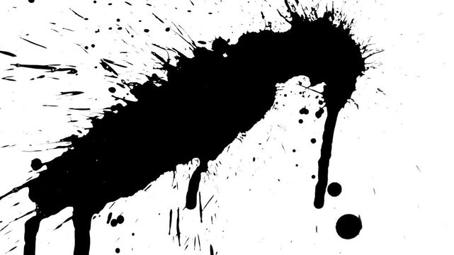 Abstract Ink Cloud Explosion in Water Background