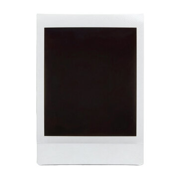 Blank polaroid photo frame ready for your picture or text isolated on white background