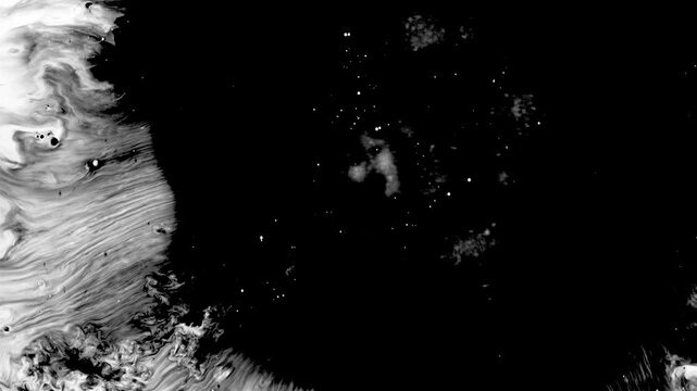 Ink Drop Diffusion in Water Slow Motion Macro