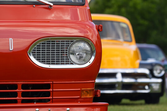 Vintage 1966 Ford Econoline pickup truck headlight and grille in Michigan