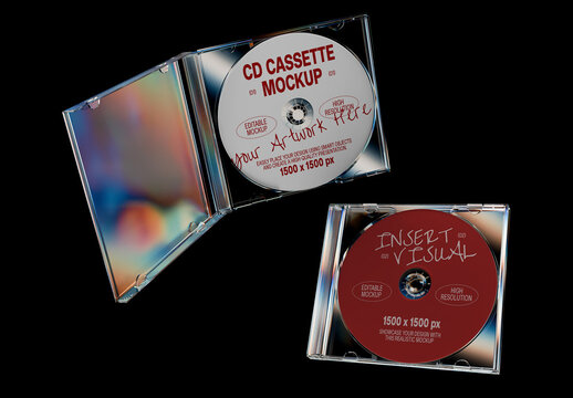 CD Cassette Mockup