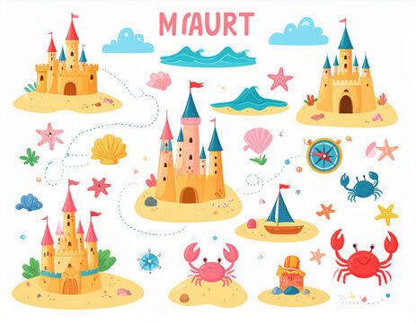 Kids&rsquo; Treasure Map Beach Set
