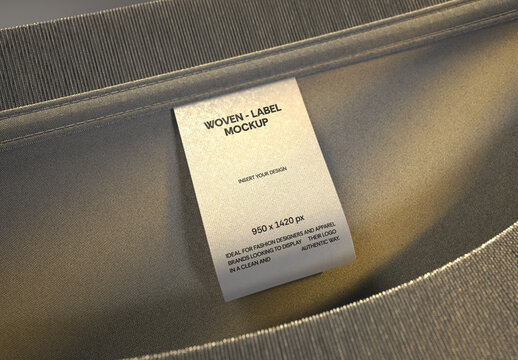 Clothing Label Patch Mockup