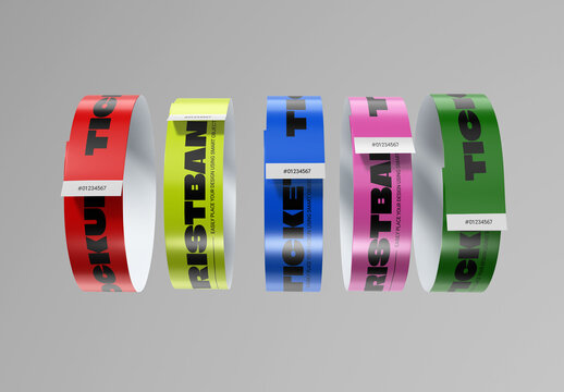 Wristband Ticket Mockup