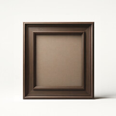 Fototapeta premium Simple wooden frame mockup with blank space