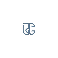 Obraz premium Modern abstract logo design with interlocking letters.