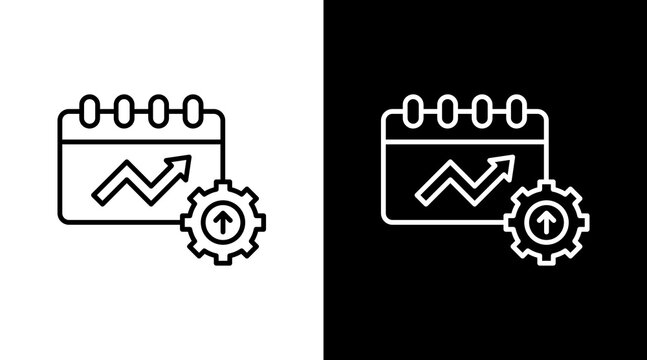 Rollout Plan Outline White Icon Set Design