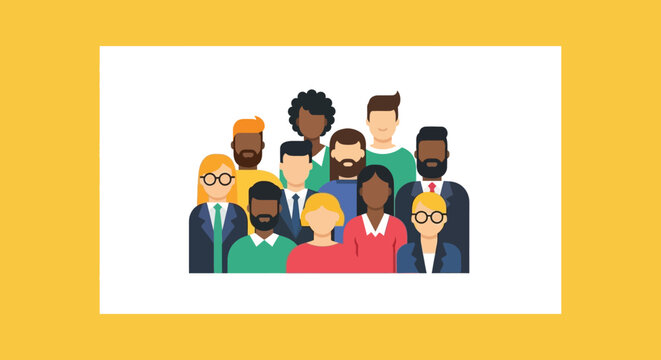 Diverse Group of People Together.