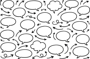 Fototapeta premium speech bubbles seamless pattern