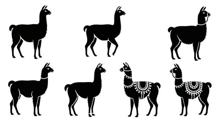 Llama Silhouette Collection © febri