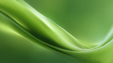 Fototapeta premium Abstract smooth green wave background with subtle gradients and soft curves for nature themes, eco-friendly designs, and modern aesthetics in graphics