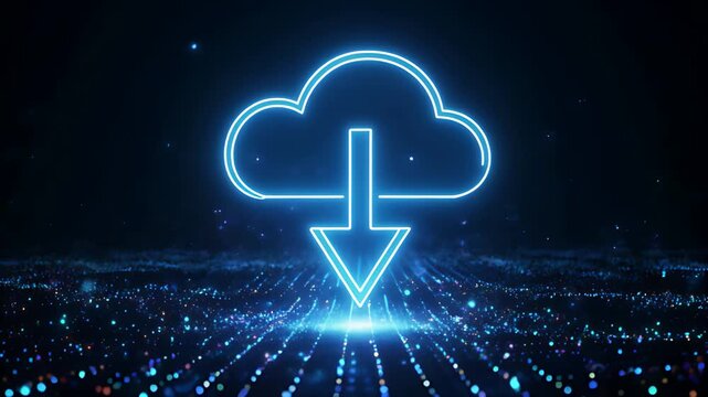 Cyber Monday Cloud Download Symbol
