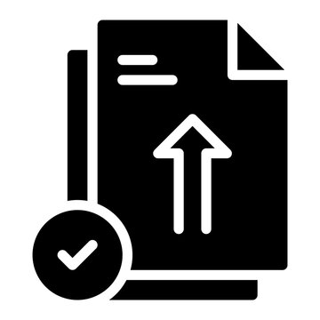 upload glyph icon