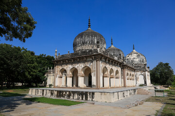 Fototapeta premium Qutb Shahi Tombs medieval Islamic architecture Hyderabad India