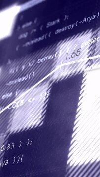 Vertical video: Thin white graph appearing HUD panning nodes fading labeling values showing trends