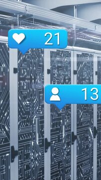 Racks staying static while blue heart or user bubbles appearing over racks, counting metrics for IT