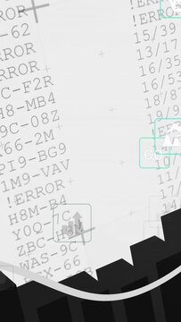 Vertical video: Black 3D bar arc entering view, camera panning revealing energy data with CO2 icons