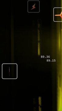 Vertical video: Plug icon appearing, icons animating and numbers falling, showing power loss