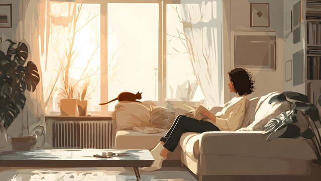 young business couple reading books and working with laptop in a home kitchen office setting