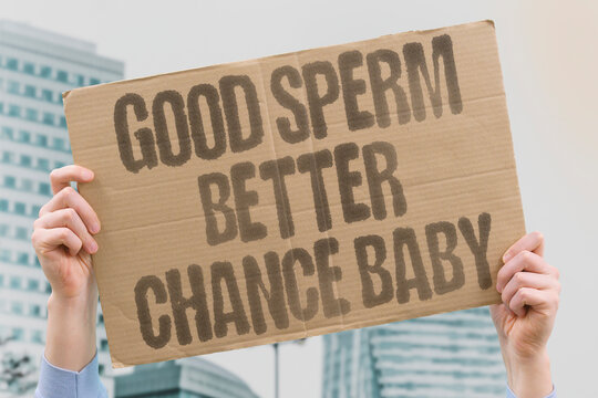 "Good Sperm Better Chance Baby" Higher sperm quality is the most consistent predictor of natural conception success in clinical reproductive studies. SPERM. HEALTH. REAL. MALE. FUTURE.