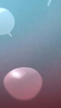 Sperm Swimming in a Woman's Body Traveling Toward Camera - Vertical