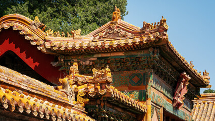 Obraz premium Traditional Chinese Architectural Roof Decoration