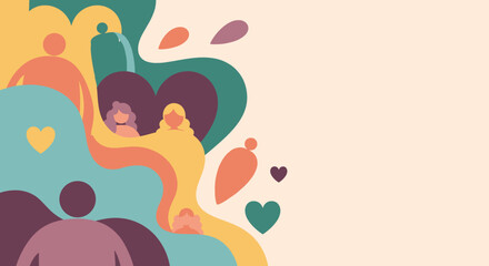 Fototapeta premium This calming abstract image features overlapping shapes in muted tones, perfect for backgrounds, website design, or conveying a sense of balance and s