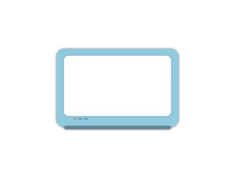 vector illustration of a laptop Monitor
