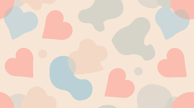 A calming and minimalist image featuring overlapping pastel shapes. Ideal for backgrounds, website design, or conveying a sense of balance and harmony