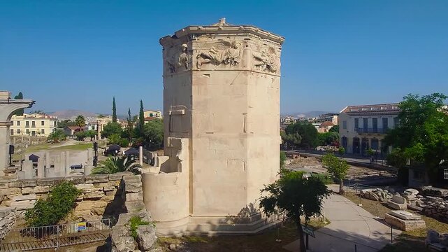 Tower of the Winds Ancient Landmark in Athens Greece