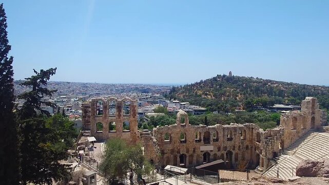 Ancient Odeon of Herodes Atticus Theatre Athens Greece