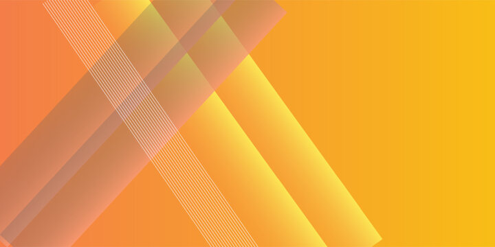 Abstract modern yellow background with bright elements, parallel lines and geometric shape in vector illustration.