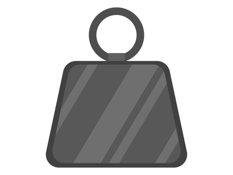 重そうなおもりのイラスト｜Heavy Weight Object Illustration