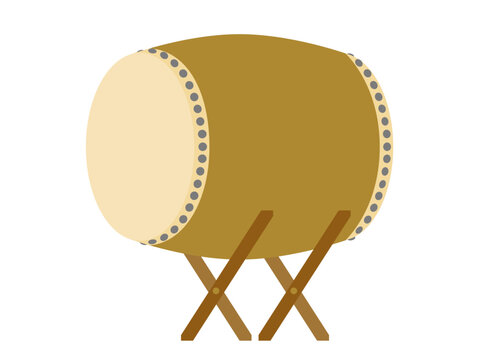 和太鼓のイラスト｜Japanese Taiko Drum Illustration