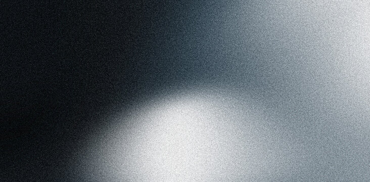 Dark grainy background, light gray white abstract gradient blurs on black noise texture backdrop, abstract website header, digital wallpaper, web banner or poster design