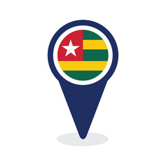 Map Pointer with togo flag © Artoniumw