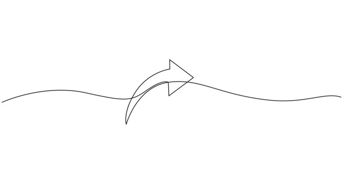 Arrow drawing with editable stroke on white background. Vector illustration,Arrow Icons and Symbols continuous one line art drawing,2