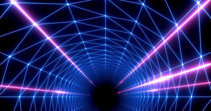 Artistic Retro Wave animation retro music background concept electric abstract
