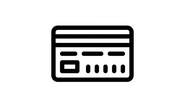 payment method minimalist stroke animation