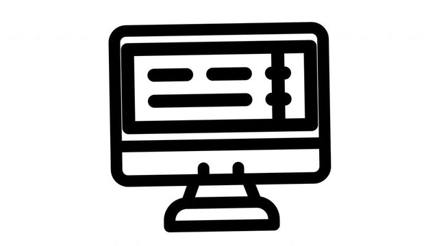 voucher minimalist stroke animation