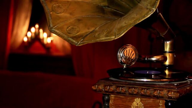 gramophone vintage playing music vinyl record