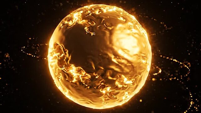 Exploding Sun with Solar Flares and Cosmic Dust in Deep Space.