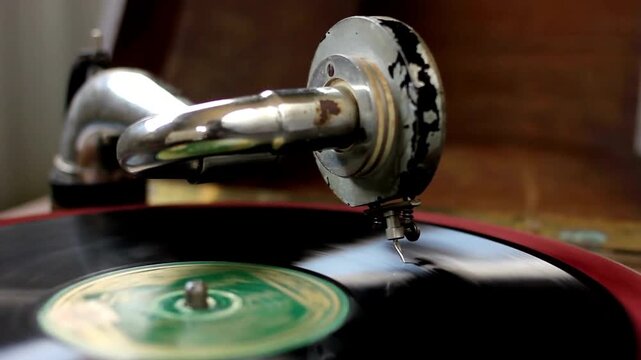 gramophone vintage playing music vinyl record
