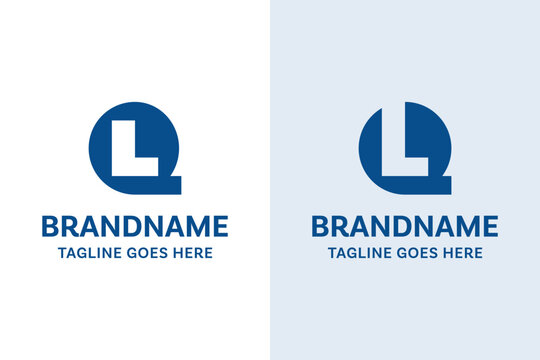 Letters QL or LQ Monogram Logo Set