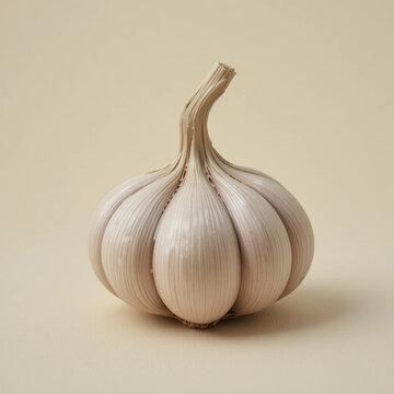 garlic isolated on white background
