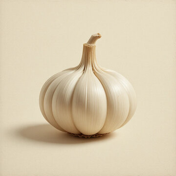 garlic isolated on white background