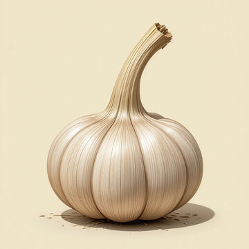 garlic isolated on white background